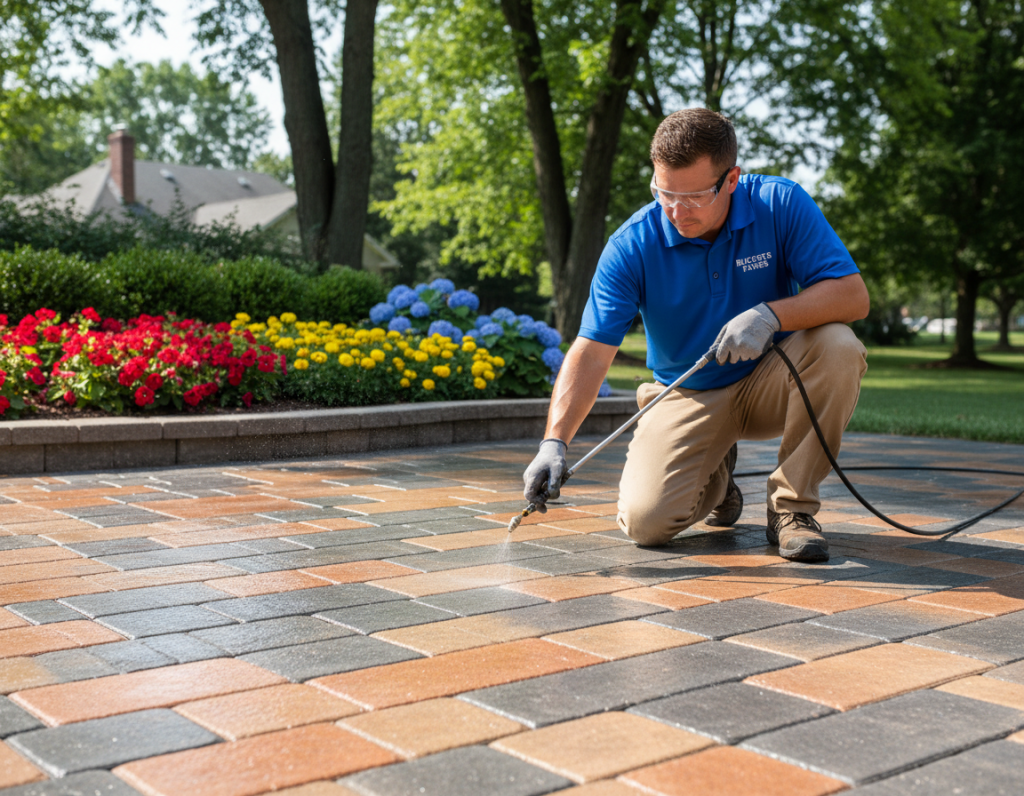 Lewis Center Sealing Services For Concrete Patio And Driveway Pavers