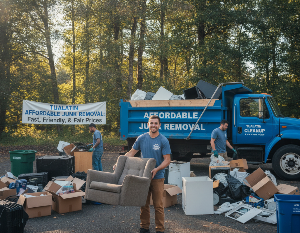 One-Day Cleanup – Fast and Cheap Junk Hauling in Tualatin